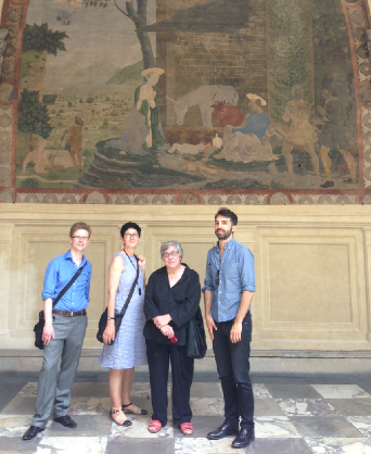 Gabriel Williams, Helen Hills, Mary Pardo and Emanuele Lugli in Florence